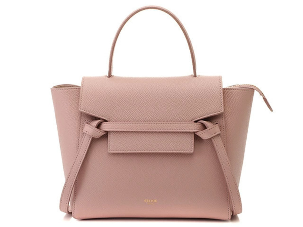 Celine Belt Bag pink Pink Antique Rose grained calfskin leather